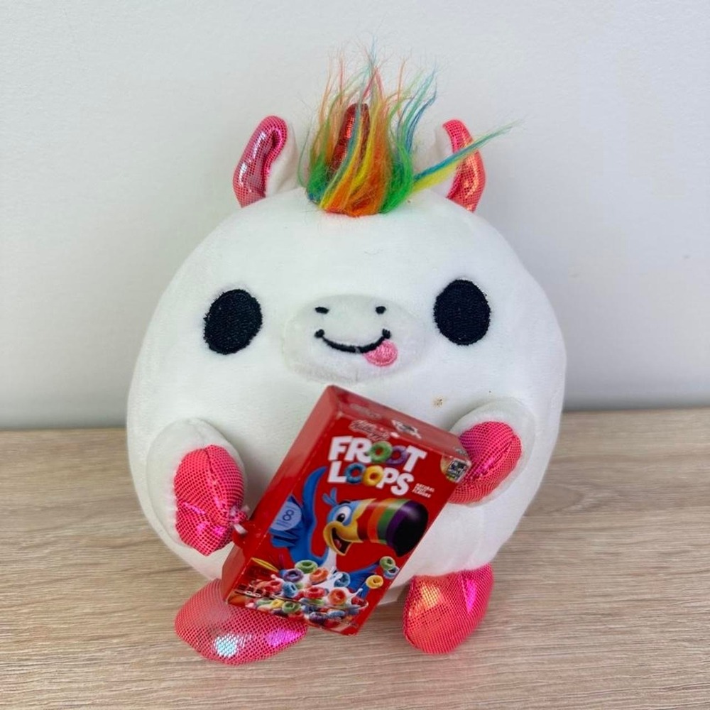Fruit Loops Fun Plush Unicorn Adorable Stuffed Toy
